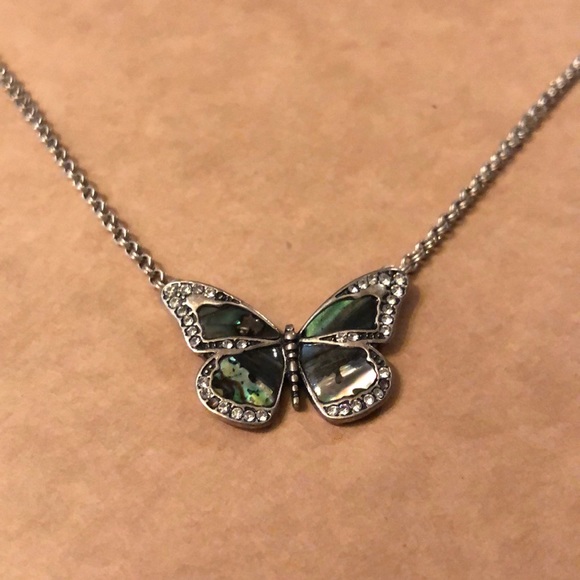 Fossil Jewelry - Fossil Butterfly Necklace